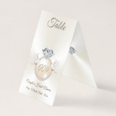 Présentoirs de numéro de table pour 60e anniversai (Back)