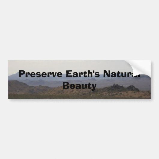 Preserve Aardoppersticker Bumpersticker (Voorkant)