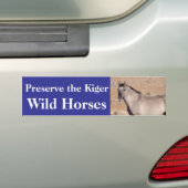 Preserve the Kiger Wild Horses Bumper Sticker (En voiture)