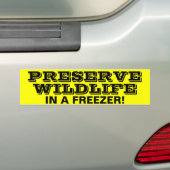 PRESERVE WILDLIFE BUMPERSTICKER (Op auto)