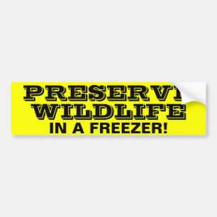 PRESERVE WILDLIFE BUMPERSTICKER