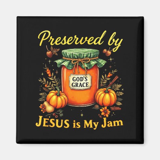 Preserved By God’s Grace Jesus Jam Strawberry Cute Magneet (Voorkant)