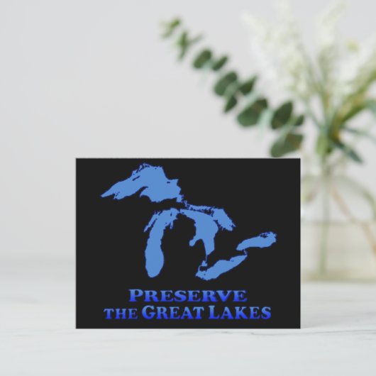 Préserver les Grands Lacs - Carte postale (Debout devant)