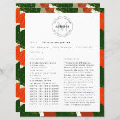 Préserver les recettes de famille Feuille de recet (Devant / Derrière)