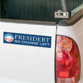 Presidebt - No Change left Bumpersticker (Op Truck)