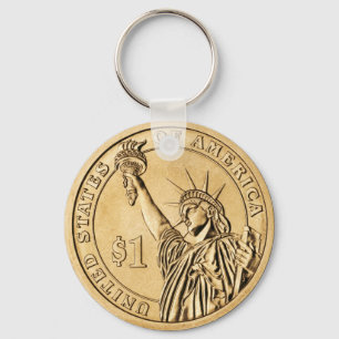 President 2007 One Dollar Coin uit de VS Mint Sleutelhanger