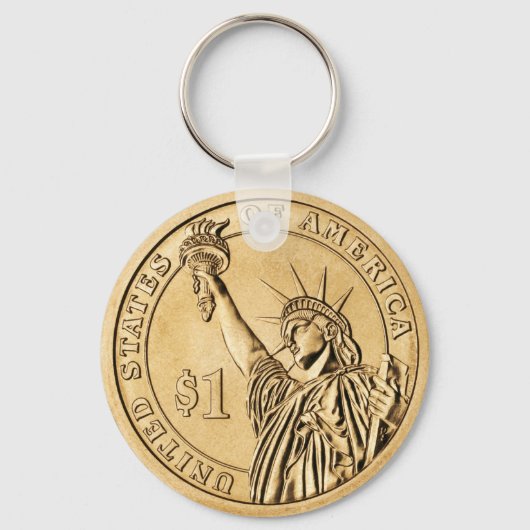 President 2007 One Dollar Coin uit de VS Mint Sleutelhanger (Voorkant)
