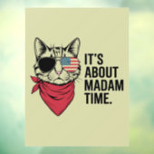 President 2024 Kamala Harris DNC Rally Raamsticker (Vel 3)