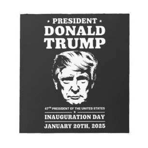 President 47 D J Trump Inauguratie Dag Jan 2025 Notitieblok