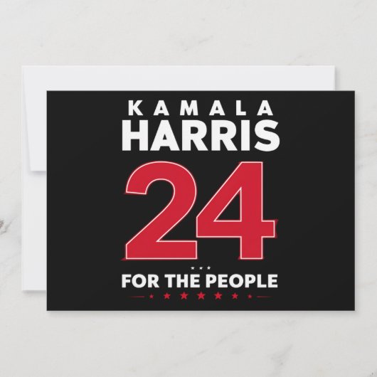 President 47 Kamala Harris 2024 Steun Mevrouw Kaart (Voorkant)