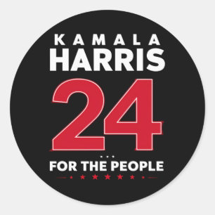 President 47 Kamala Harris 2024 Steun Mevrouw Ronde Sticker