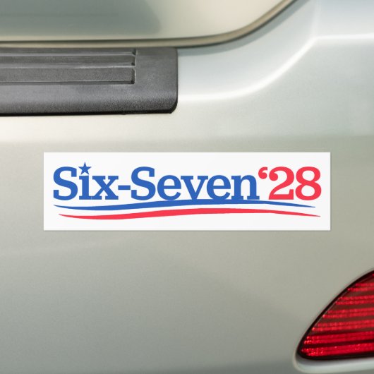 President 67 Vote Six-Seven 2028 Funny Bumpersticker (Op auto)