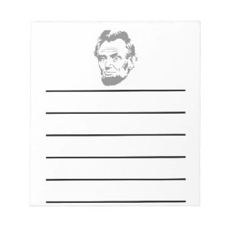 President Abe Lincoln Face Notitieblok