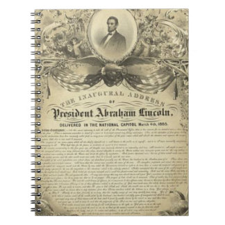 President abe lincoln inauguratio notitieboek