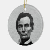 President Abe Lincoln Keramisch Ornament (Links)