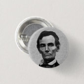 President Abe Lincoln Ronde Button 3,2 Cm (Voorkant /achterkant)