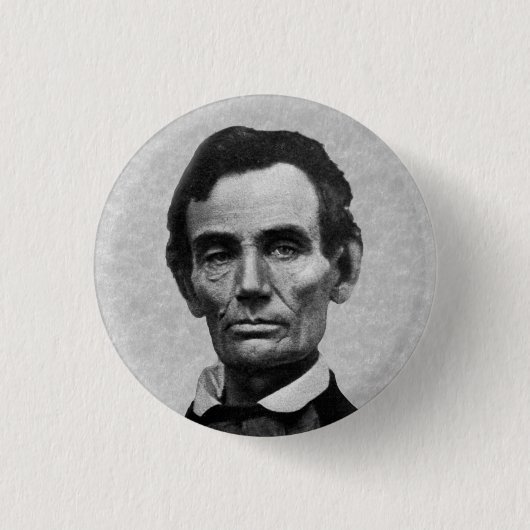 President Abe Lincoln Ronde Button 3,2 Cm (Voorkant)