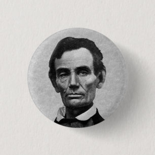 President Abe Lincoln Ronde Button 3,2 Cm