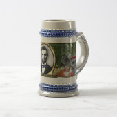 President Abraham Lincoln Civil War Stein Bierpul (Voorkant rechts)