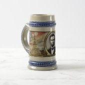 President Abraham Lincoln Civil War Stein Bierpul (Voorkant links)
