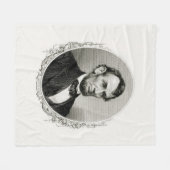 President Abraham Lincoln Fleece Deken (Voorkant (Horizontaal))