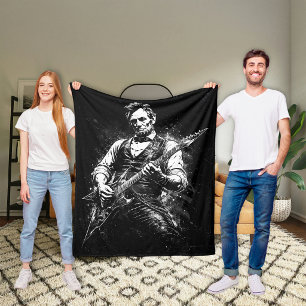 President Abraham Lincoln Gitaar spelend Fleece Deken