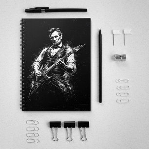 President Abraham Lincoln Gitaar spelend Notitieboek
