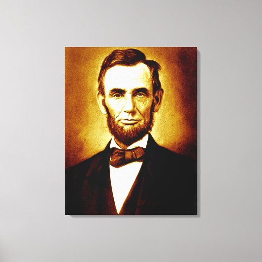 President Abraham Lincoln  portret Canvas Afdruk (Voorkant)