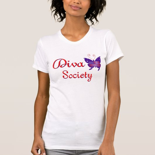 President American Diva Butterfly Society T-shirt (Voorkant)