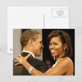 President Barack & Michele Obama Briefkaart (Voorkant / Achterkant)