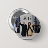 President Barack & Michele Obama Ronde Button 5,7 Cm (Voorkant /achterkant)
