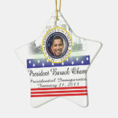 President Barack Obama 2013 Inauguration Keramisch Ornament (Links)