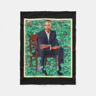 President Barack Obama 2028 Portret Patriottische Fleece Deken