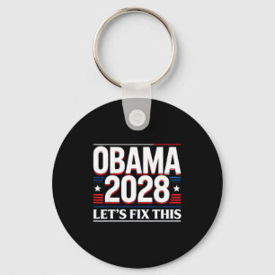 President Barack Obama 2028 Rtrait Patriotische De Sleutelhanger
