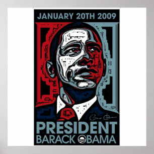President Barack Obama 20 januari 2009 Poster