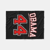 President barack obama 44 fleece deken (Voorkant (Horizontaal))