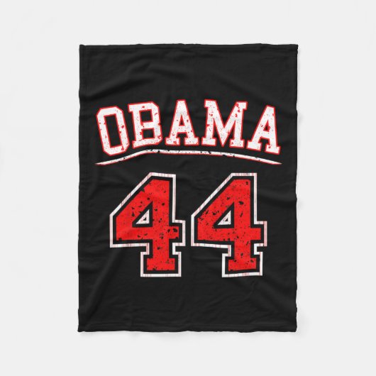 President barack obama 44 fleece deken (Voorkant)