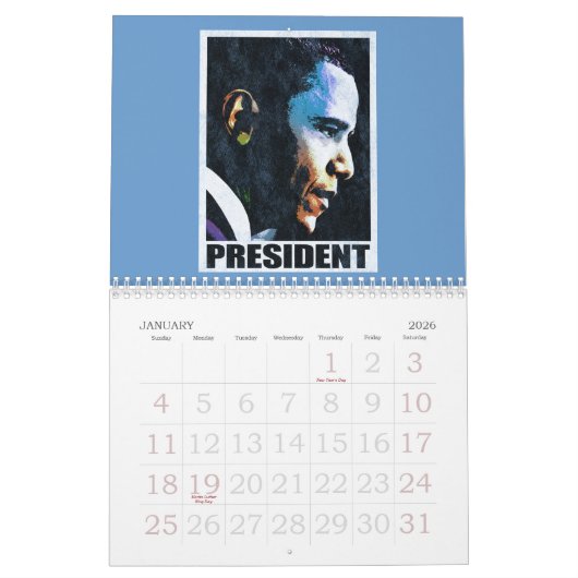 President Barack Obama  agenda Kalender (Jan 2026)