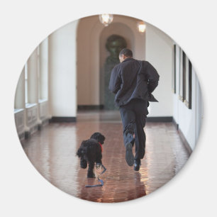 President Barack Obama & Bo Magneet