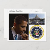 President Barack Obama Briefkaart (Voorkant / Achterkant)