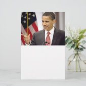President Barack Obama Briefpapier (Staand voorkant)