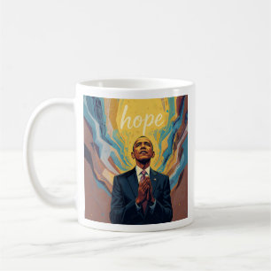 President Barack Obama en de boodschap van hoop  Koffiemok