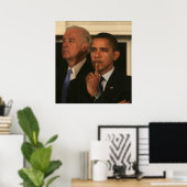President Barack Obama en Vice President Poster (Thuiskantoor)