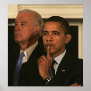 President Barack Obama en vicepresident Poster