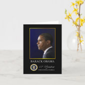 President Barack Obama - het Wenskaart van het Kaart (Gele Bloem)