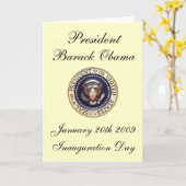 President Barack Obama Kaart (Gele Bloem)