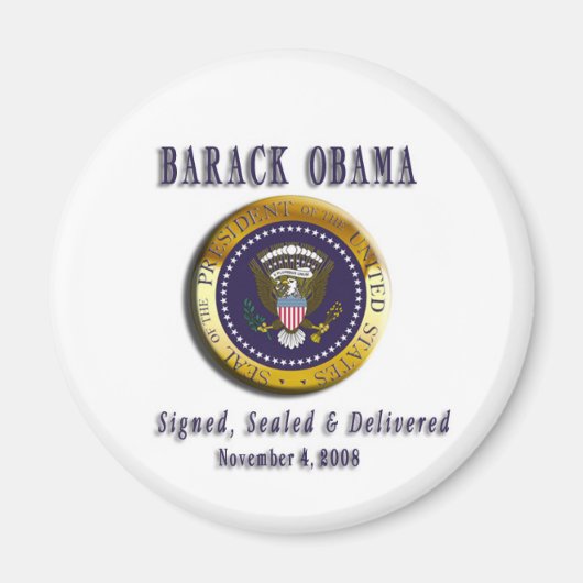 PRESIDENT BARACK OBAMA MAGNEET (Voorkant)