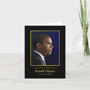 President Barack Obama - Papier Wenskaart Kaart