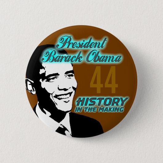 President Barack Obama Ronde Button 5,7 Cm (Voorkant)