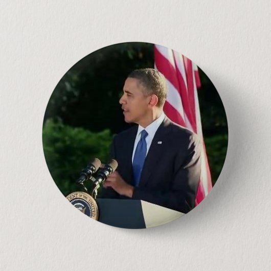 President Barack Obama Ronde Button 5,7 Cm (Voorkant)